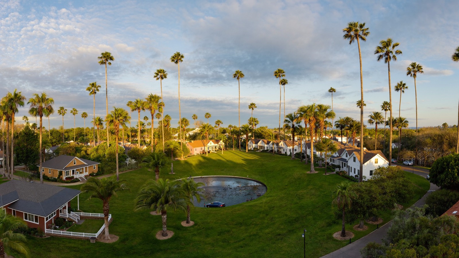 The palm-shaded village of Palm Springs, Florida