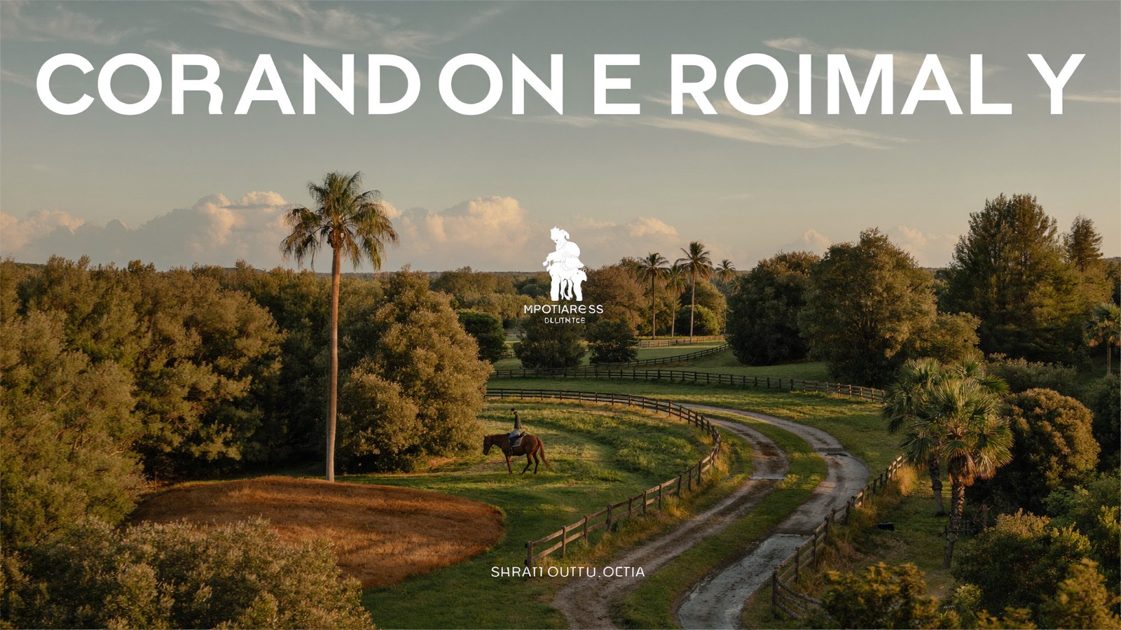Equestrian trails under the oaks of Parkland