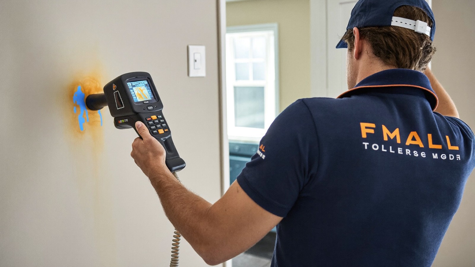 Thermal imaging scan for hidden moisture during a Jupiter mold inspection